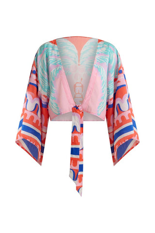 TIE FRONT KIMONO TOP