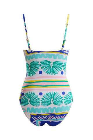TRIM BANDEAU SWIMSUIT