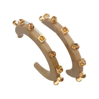 CITY GIRL JEWEL HOOP