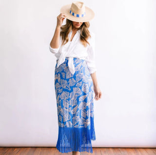 MERMAID RUBY FRINGE SARONG