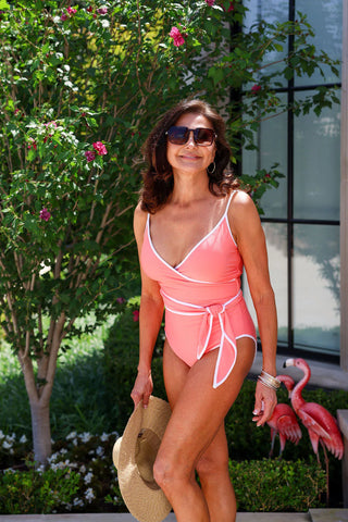 JAN V NECK WRAP ONE PIECE