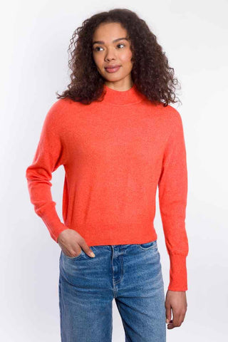 LOFTY MOCK NECK SWEATER - APEROL