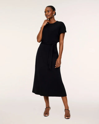 SPANX AIRESSENTIALS DRAPED TIE WAIST DRESS