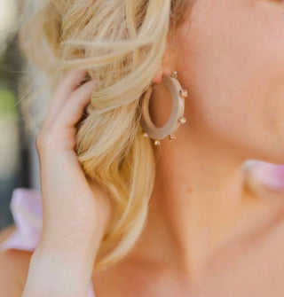 CITY GIRL JEWEL HOOP