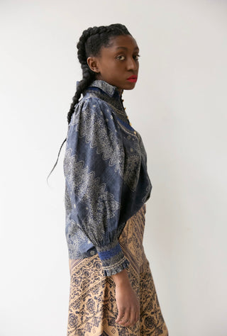 SMOCKED SHIRT