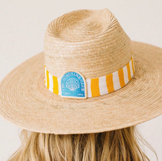 SUNSHINE CLUB PATCH W/ STRIPES PALM HAT