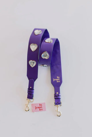 CRYSTAL HEART GAMEDAY PURSE STRAP