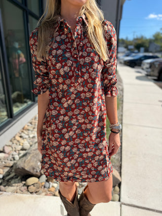 PLACKET COLLAR DRESS