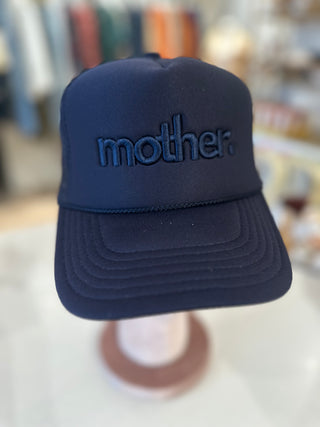 "MOTHER" EMBROIDERED HAT- NAVY