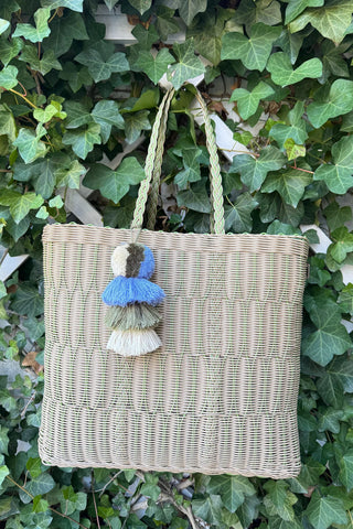 SAND MATCHA NEST CITRON TOTE - MEDIUM