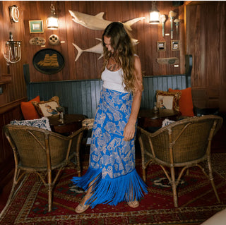MERMAID RUBY FRINGE SARONG