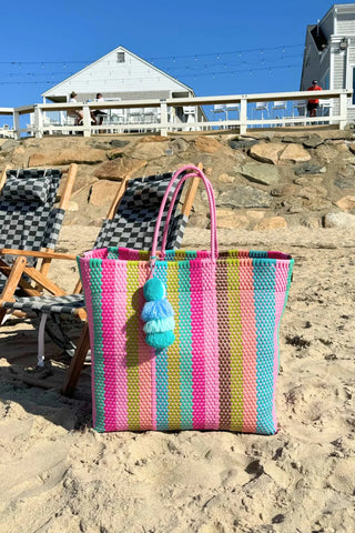RAIN PARADISE CITRON TOTE - LARGE