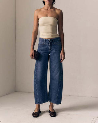 SELENA CROP- MID RISE
