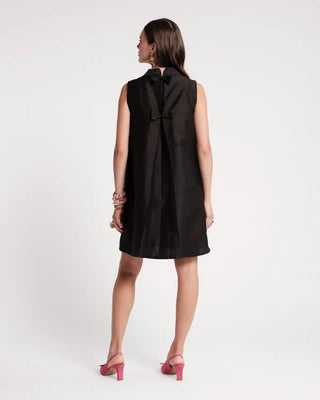 DIPLOMAT MINI DRESS SLEEVELESS POLY DUPION SOLID DUPIONI BLACK