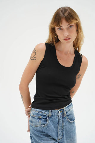 DEEP U RIBBED TANK