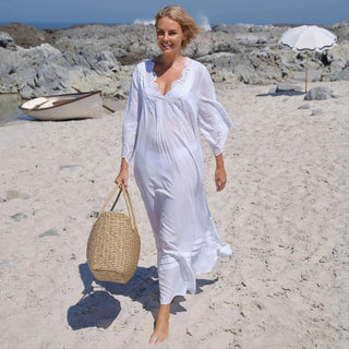 BRODERIE MAXI DRESS
