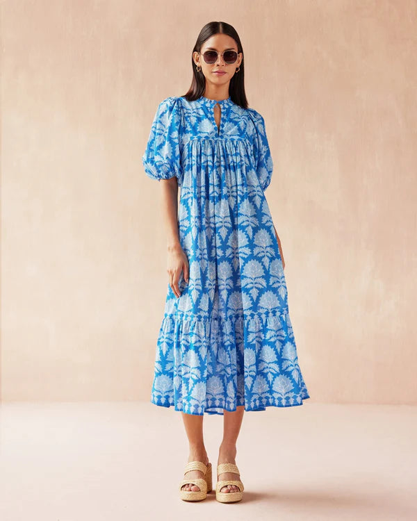 wren midi dress wren midi dress // blue *zoco exclusive* medium