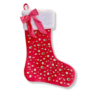 CHRISTMAS BERRY PINK STOCKING