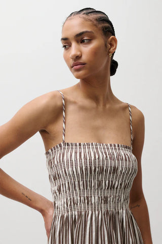 BIANCA SHIRRED BODICE DRESS