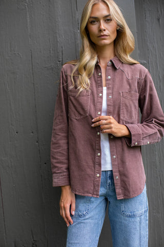 CORDUROY WESTERN SHIRT