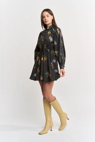 LOOP TRIM MINI SHIRT DRESS