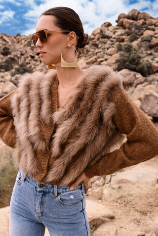 BY THE FIRESIDE FUR SWEATER