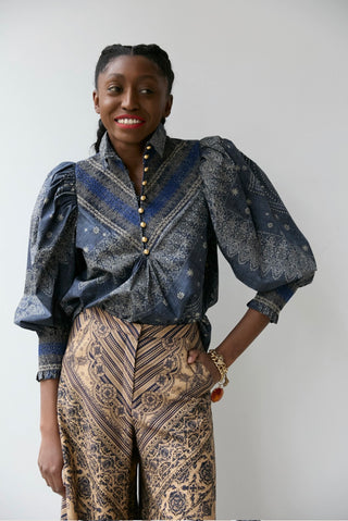 SMOCKED SHIRT