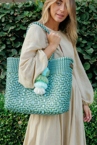 SCONSET SAGE CITRON TOTE - LARGE